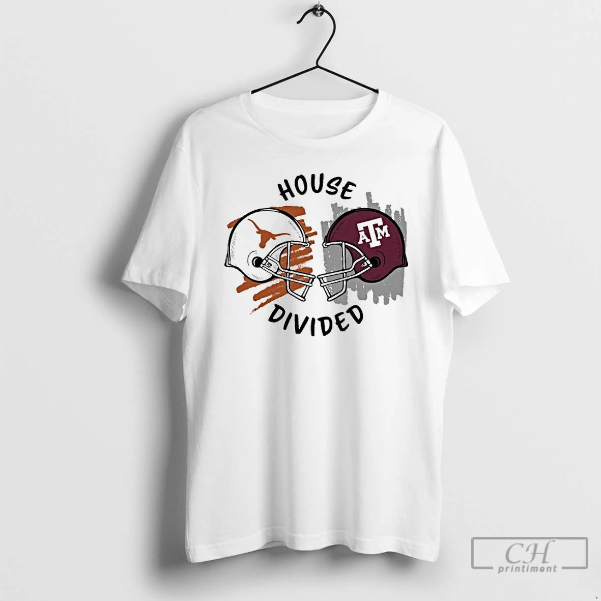 Premium Texas Am Aggies Vs Texas Longhorns House Divided Helmet T Shirts Hoodie Sweatshirt | PurePodTees.com