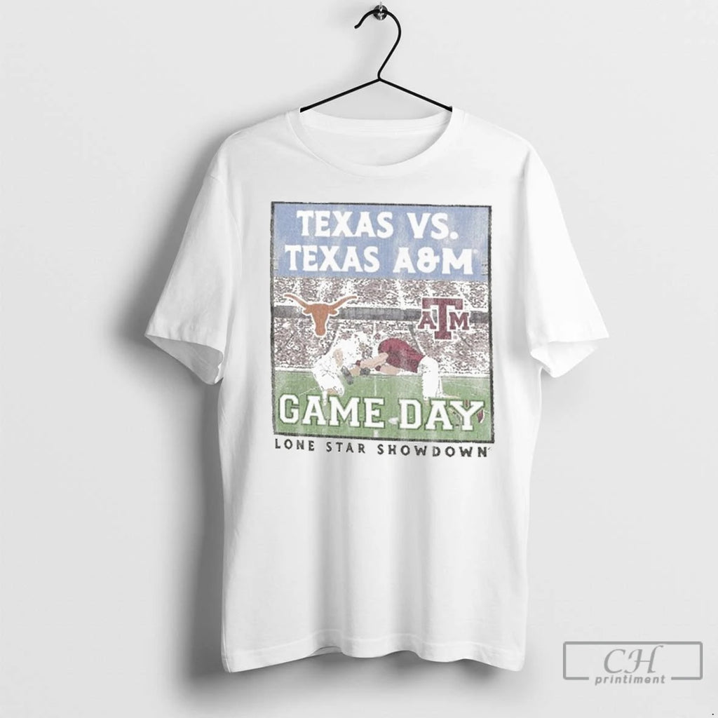 Premium Texas Am Aggies Vs Texas Longhorns Lone Star Showdown Battle Stadium Shirt Hoodie Sweatshirt | PurePodTees.com
