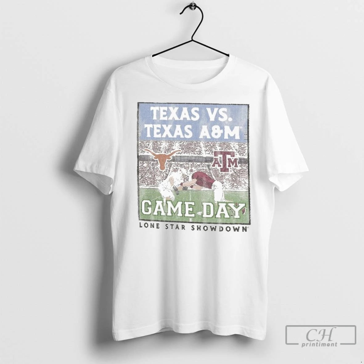Premium Texas Am Aggies Vs Texas Longhorns Lone Star Showdown Battle Stadium Shirt Hoodie Sweatshirt | PurePodTees.com