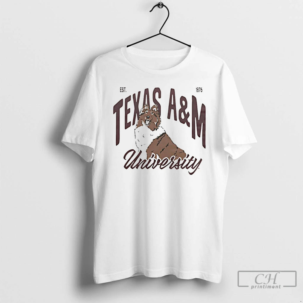 Premium Texas Am Sheltie Est 1876 Vintage