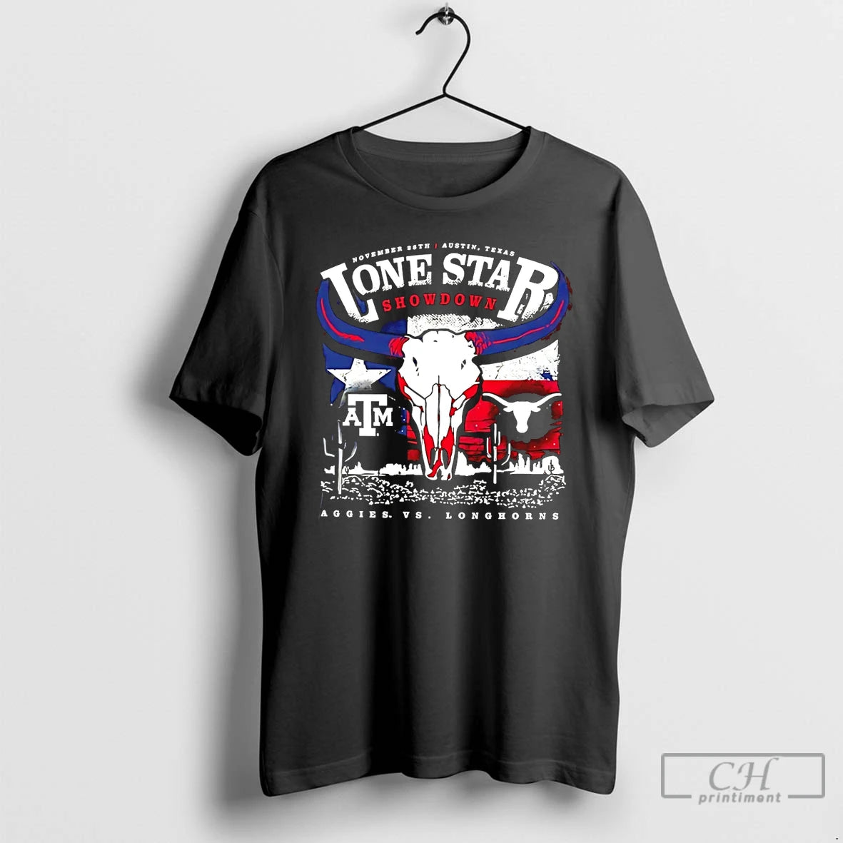 Premium Texas Longhorns Vs Aggies 2025 Lone Star Showdown T Shirts Hoodie Sweatshirt | PurePodTees.com