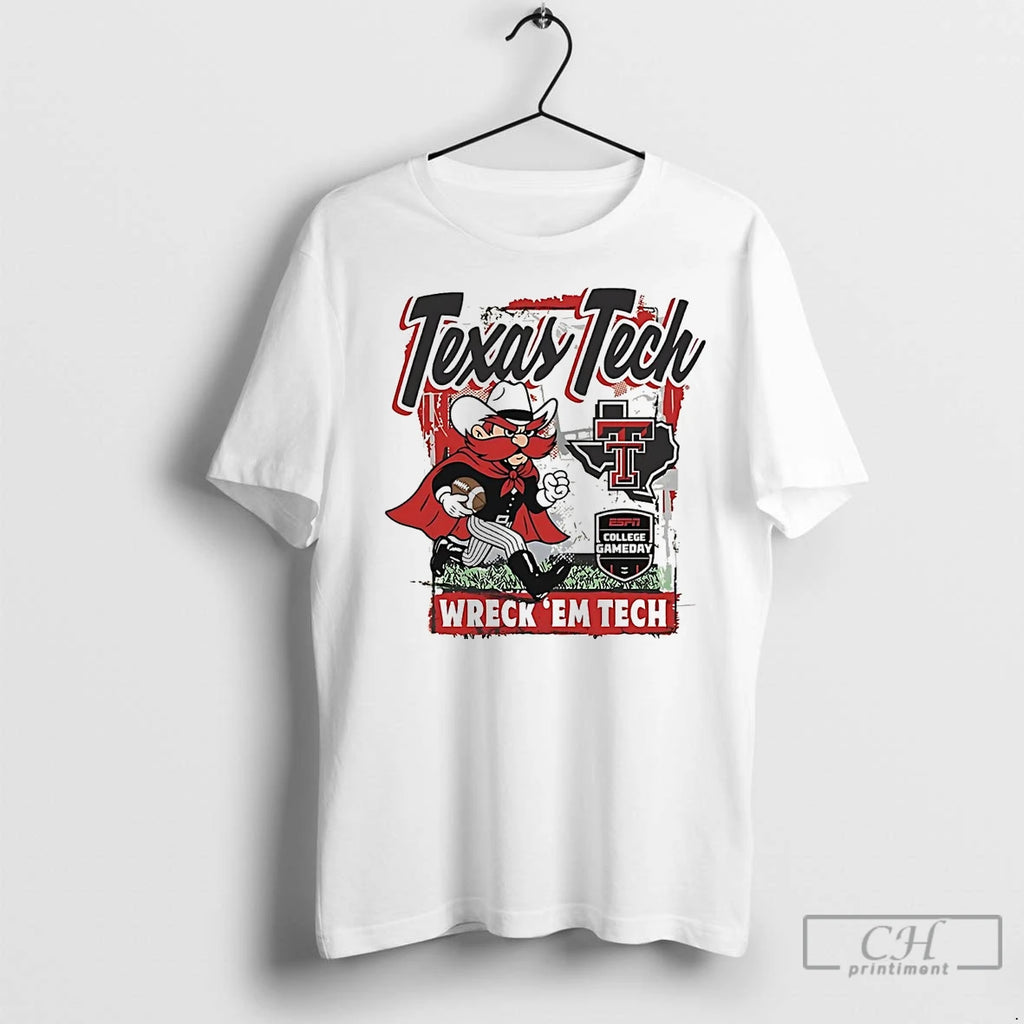 Premium Texas Tech Red Raiders College Gameday Wreck Em Tech Shirt Hoodie Sweatshirt | PurePodTees.com