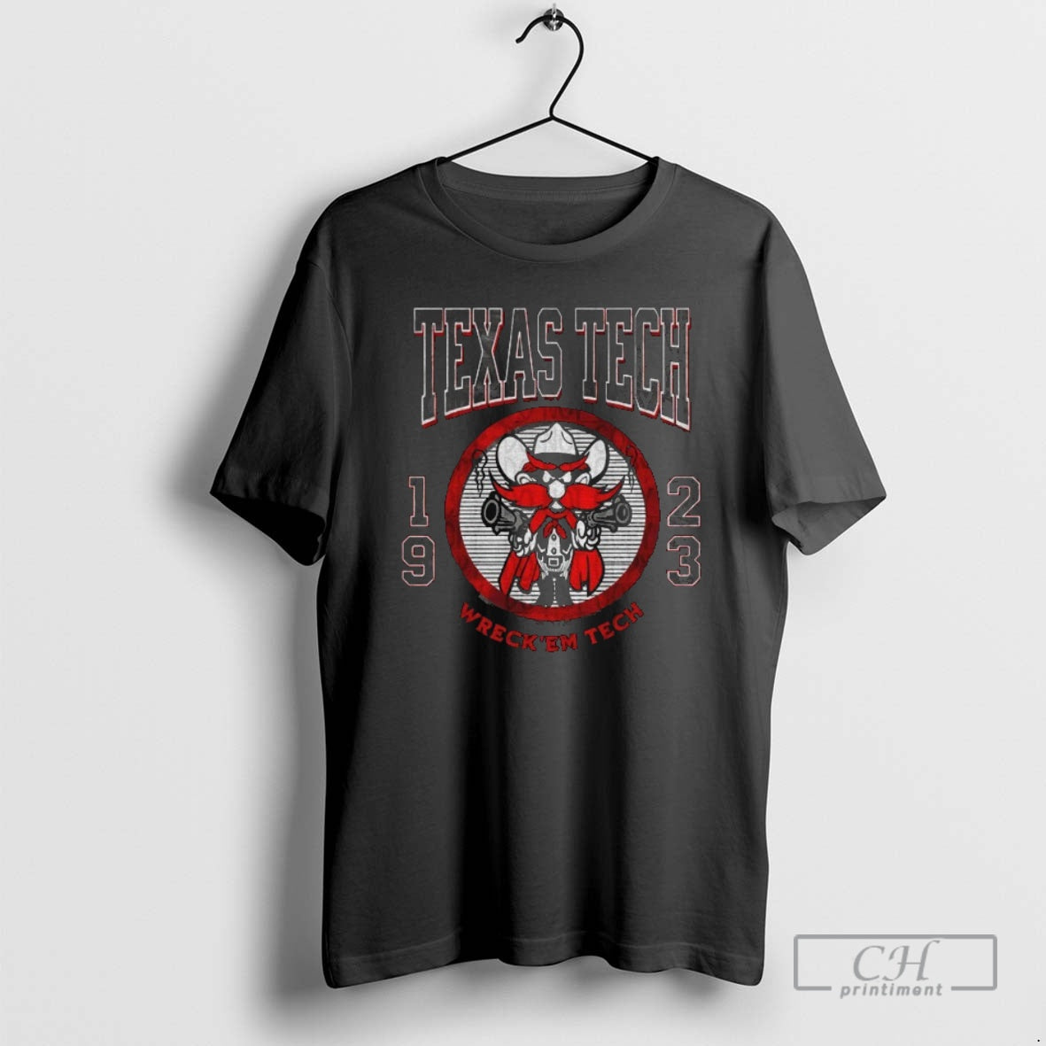 Premium Texas Tech Red Raiders Football Texas Tech Wreck Em 1923 Game Day Logo Shirt Hoodie Sweatshirt | PurePodTees.com