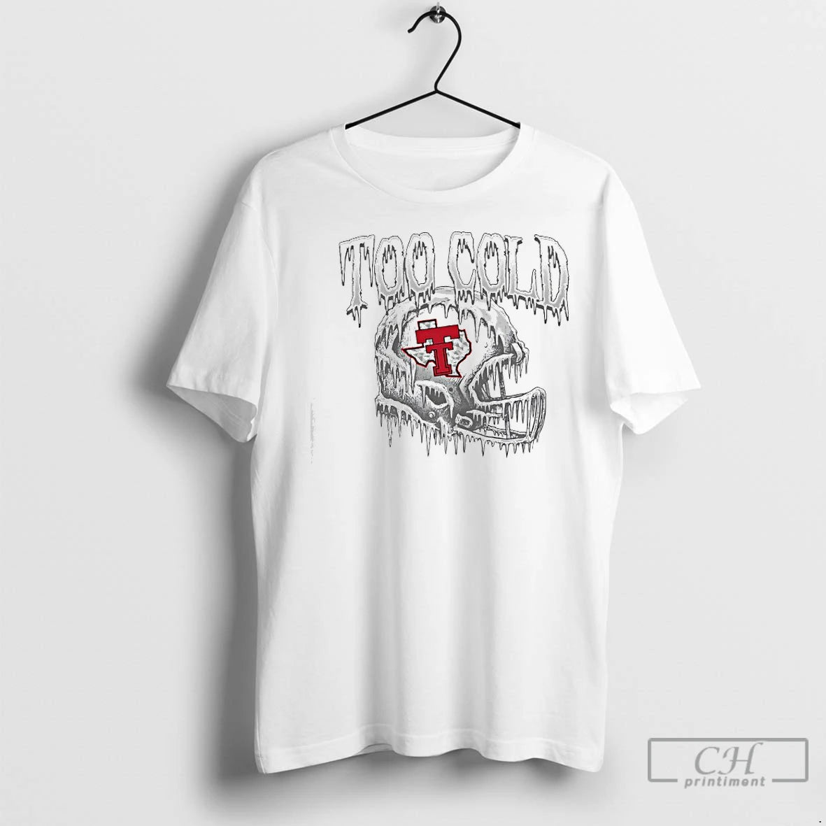 Premium Texas Tech University Too Cold Helmet Shirt Hoodie Sweatshirt | PurePodTees.com