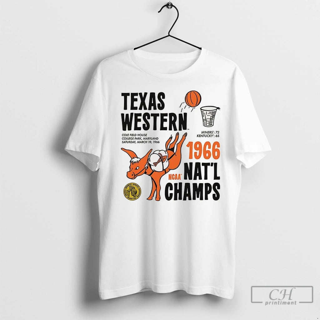 Premium Texas Western 1966 Ncaa National Champs Shirt Hoodie Sweatshirt | PurePodTees.com
