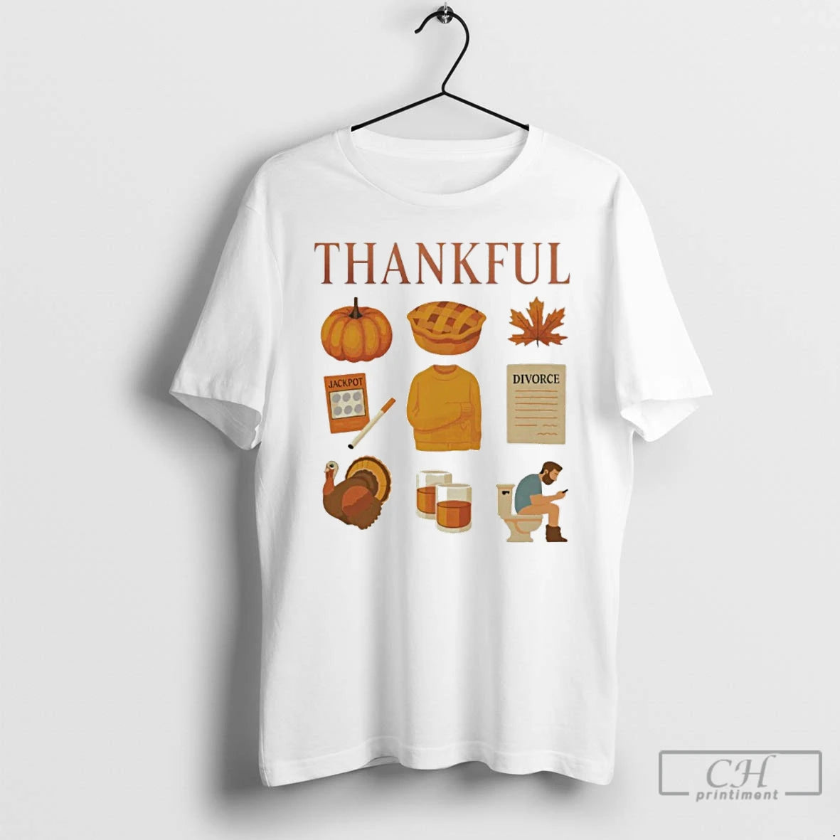 Premium Thankful Thanksgiving Doodles T Shirts Hoodie Sweatshirt | PurePodTees.com