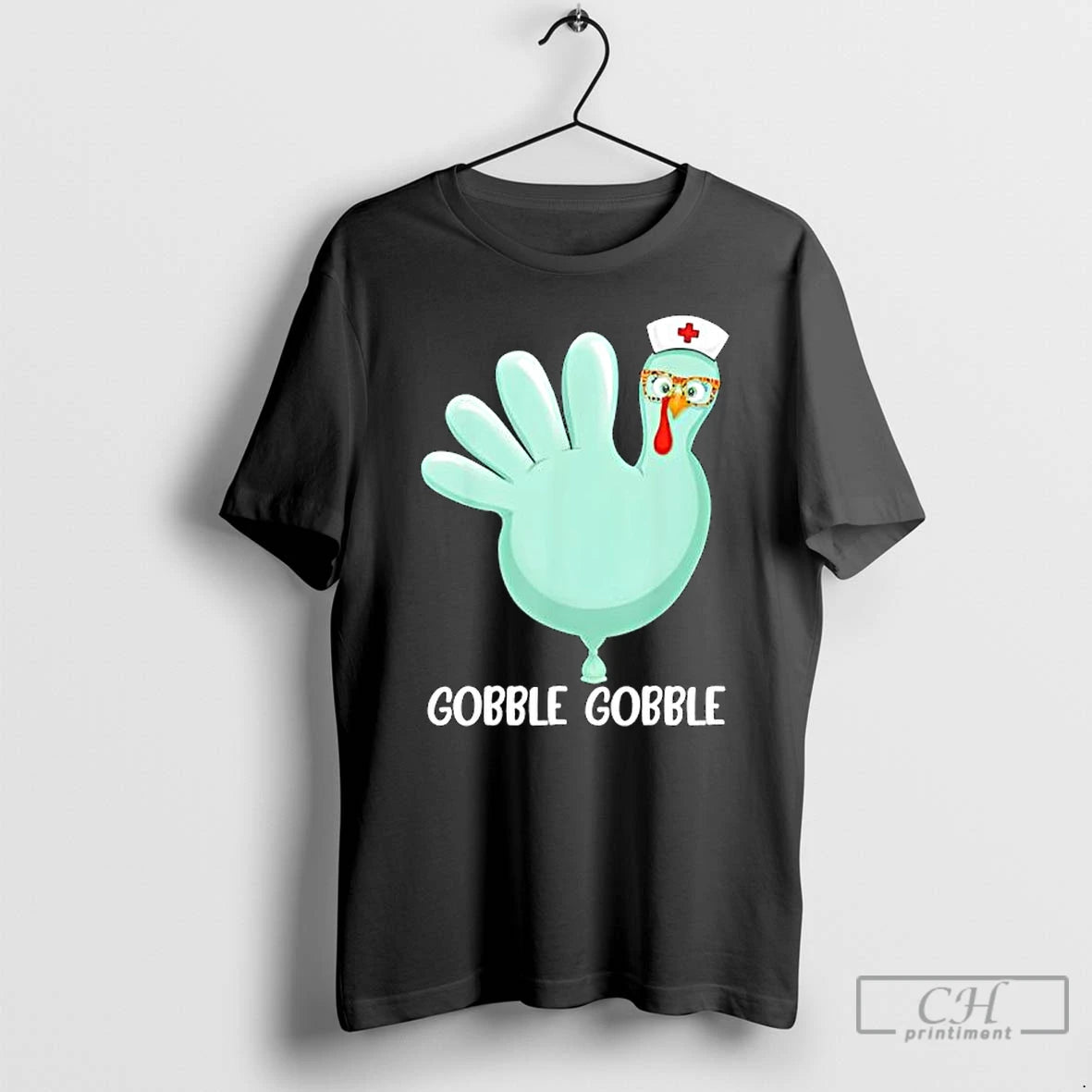 Premium Thanksgiving Turkey Glove Gobble Thankful Nurse Medical Fall T Shirts Hoodie Sweatshirt | PurePodTees.com