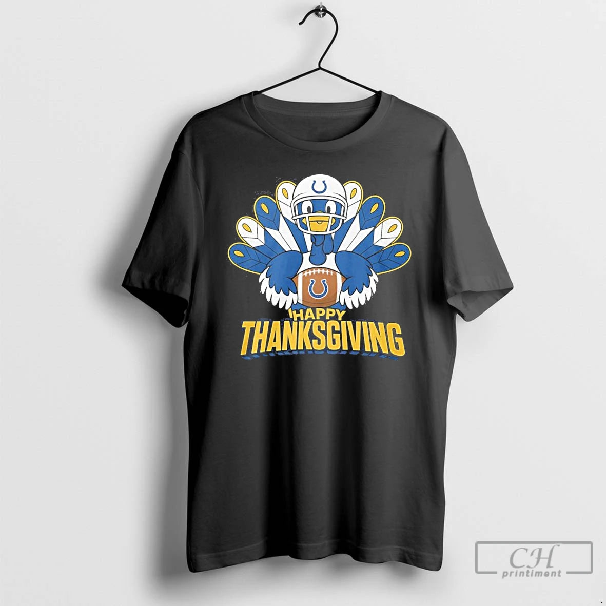 Premium Thanksgiving Turkey Indianapolis Colts T Shirts Hoodie Sweatshirt | PurePodTees.com