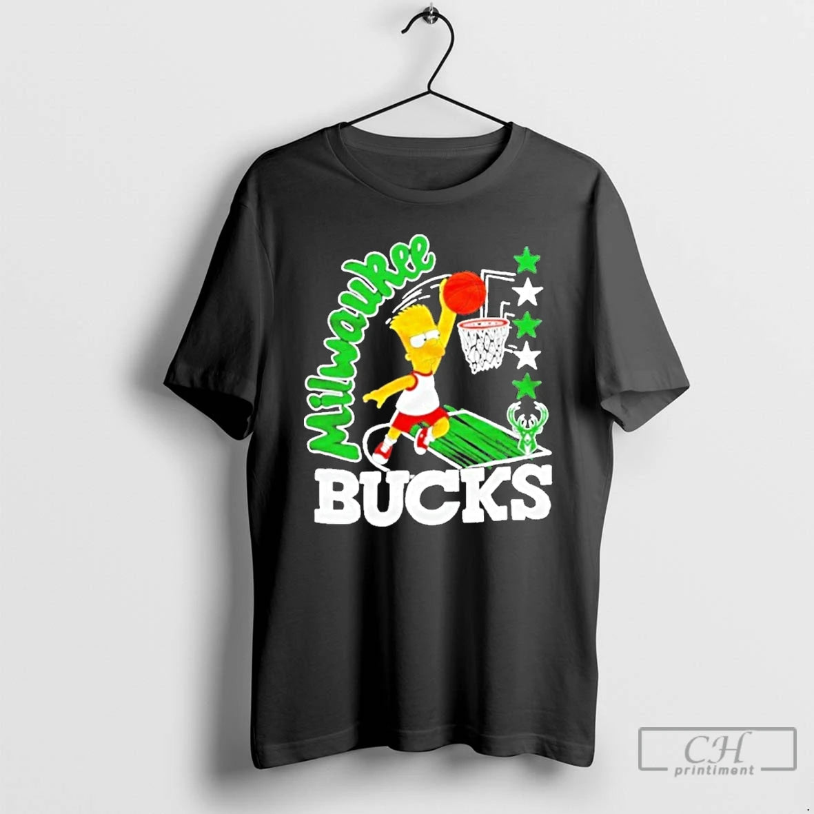 Premium The Bart Simpson X Milwaukee Bucks Nba Shirt Hoodie Sweatshirt | PurePodTees.com