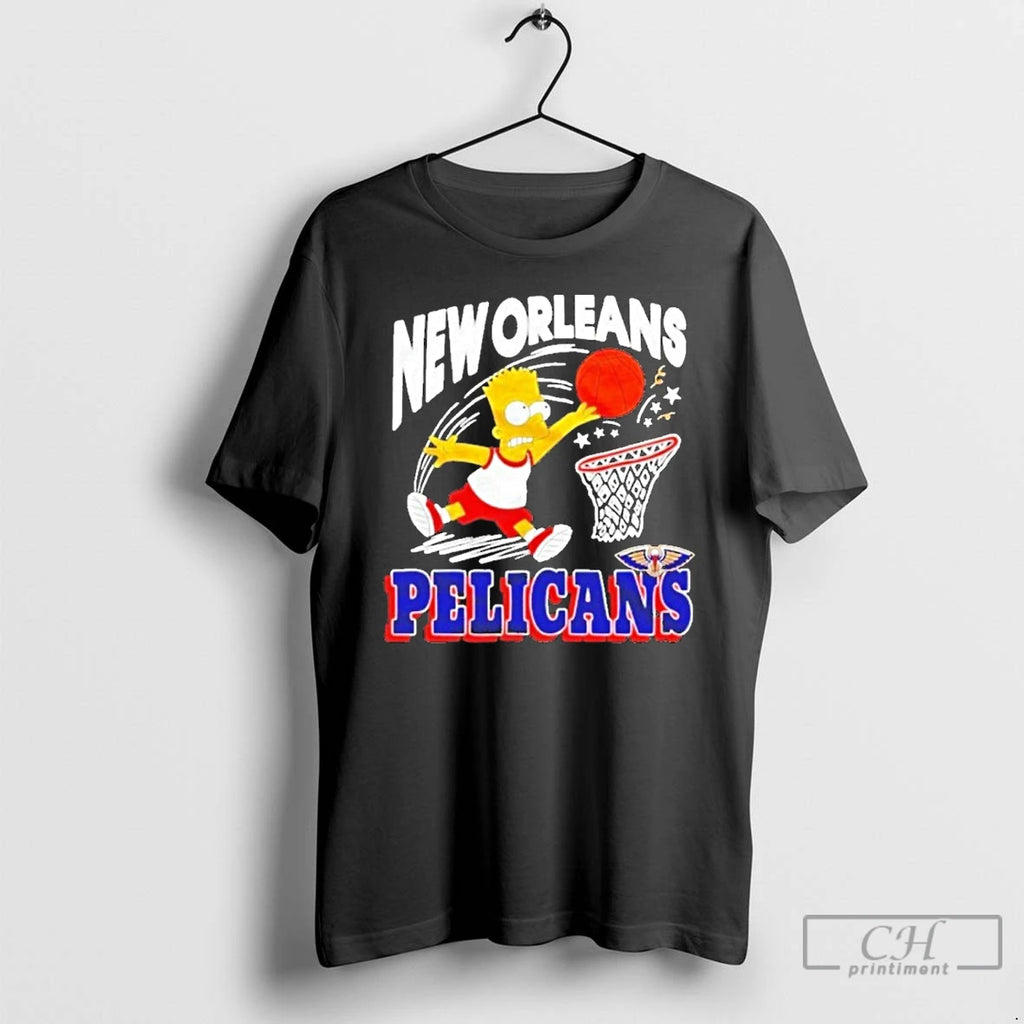 Premium The Bart Simpson X New Orleans Pelicans Nba Shirt Hoodie Sweatshirt | PurePodTees.com
