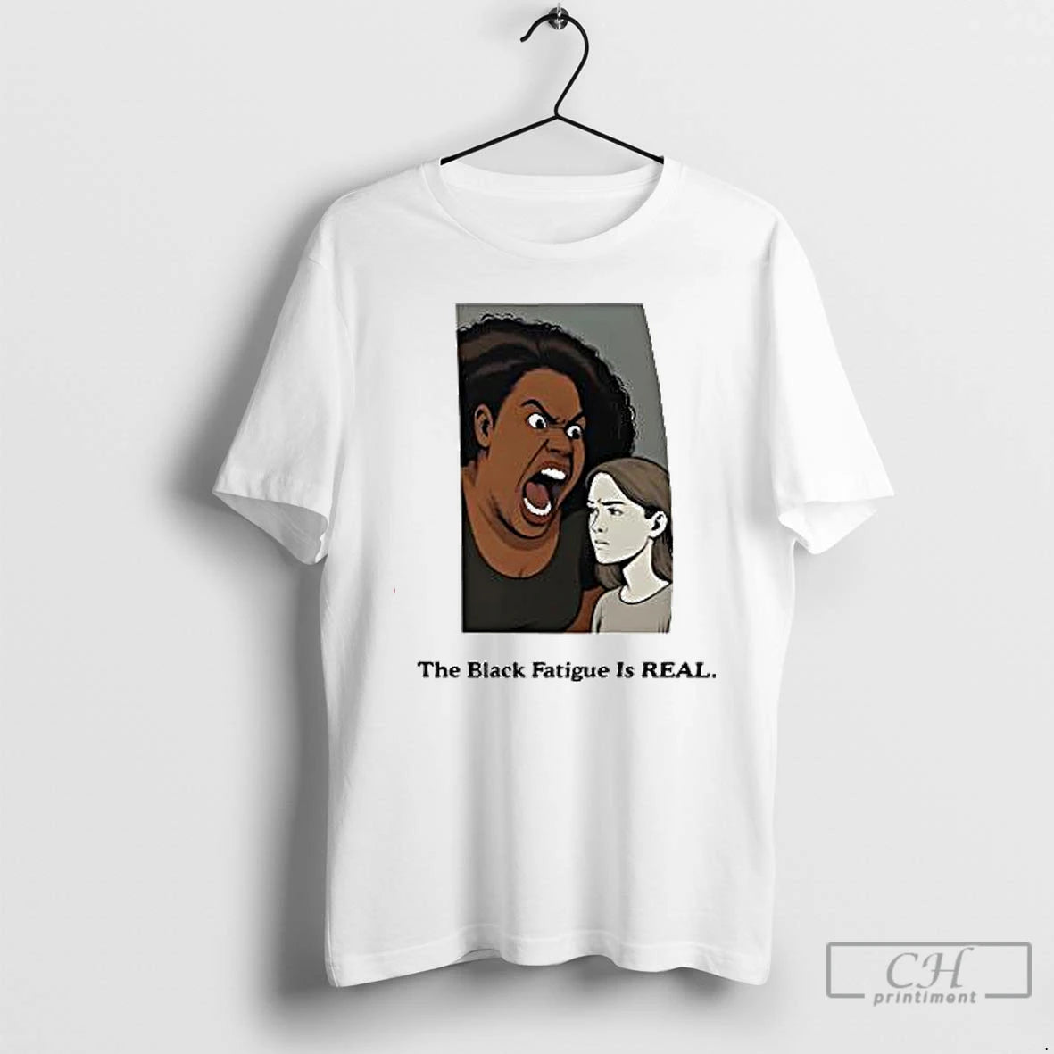 Premium The Black Fatigue Is Real Cartoon Ai T Shirts Hoodie Sweatshirt | PurePodTees.com