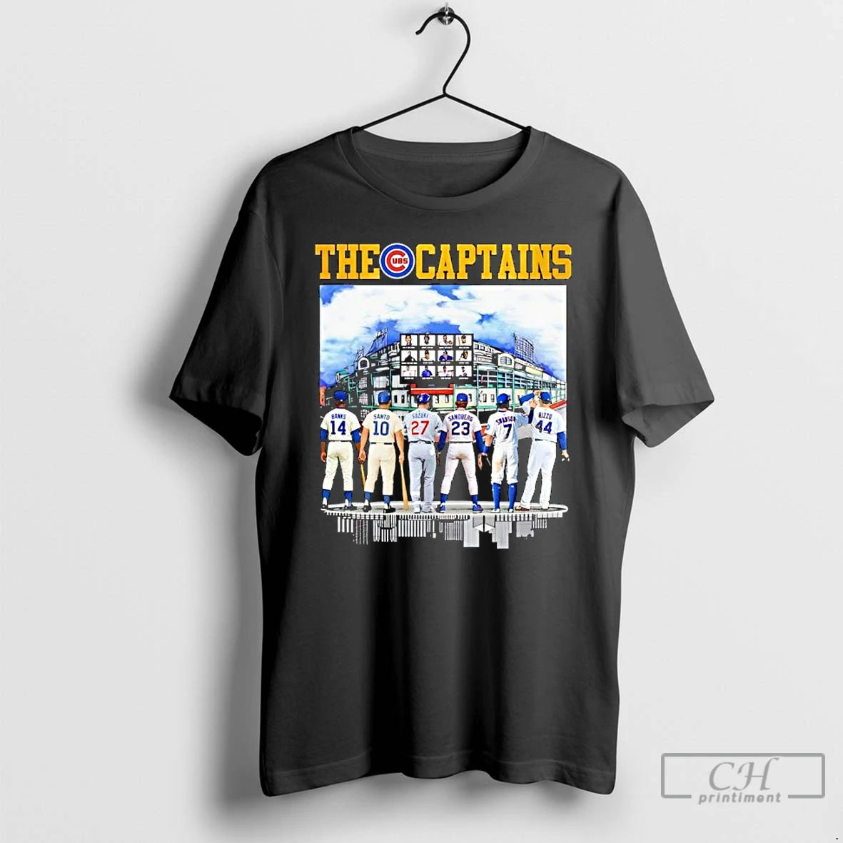 Premium The Captains Chicago Cubs Players Wrigley Field T Shirts Hoodie Sweatshirt | PurePodTees.com
