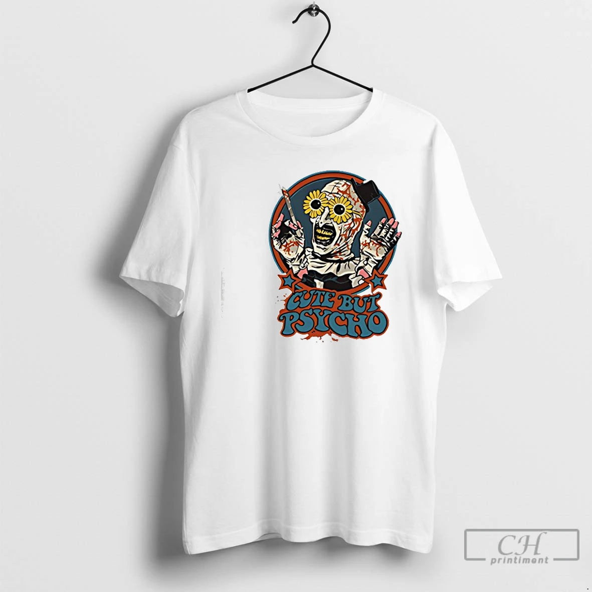 Premium The Clown Cute But Psycho T Shirts Hoodie Sweatshirt | PurePodTees.com
