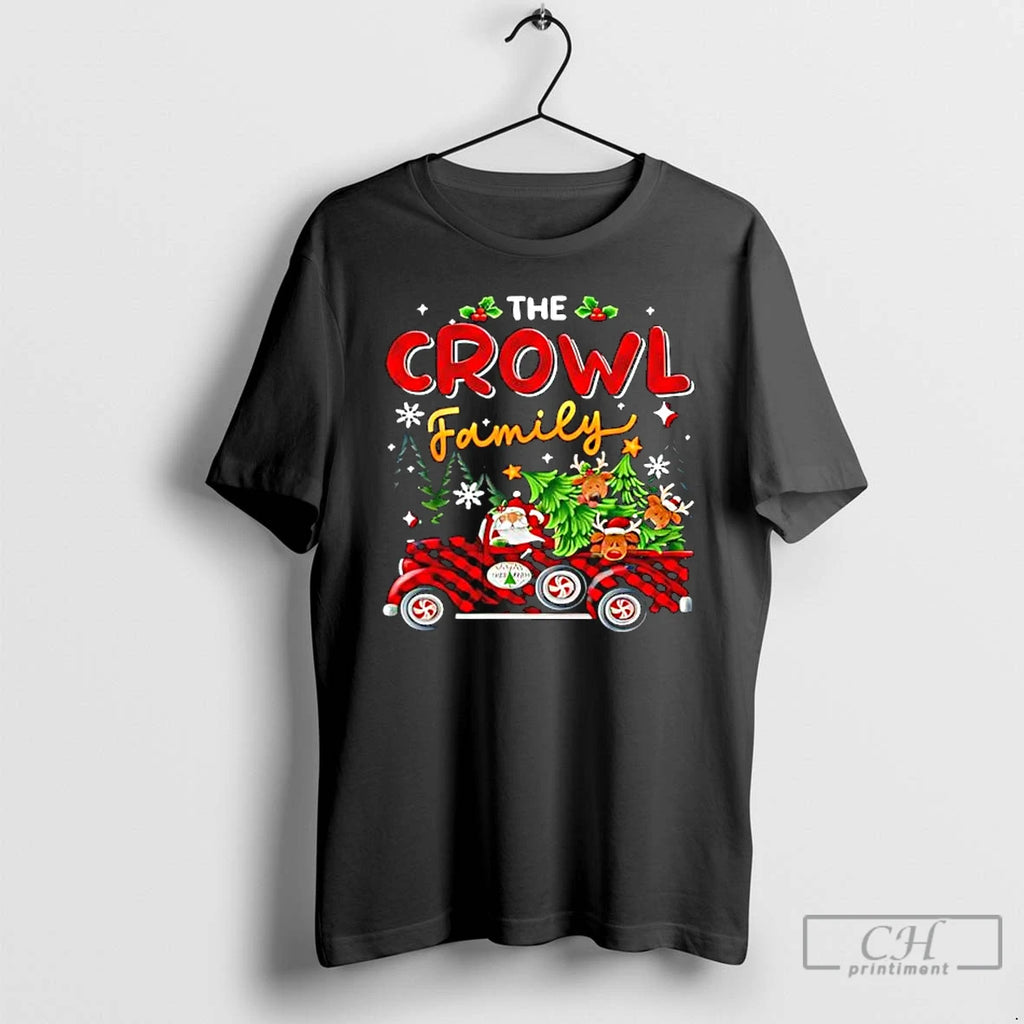 Premium The Crowl Family Christmas Matching Pajamas Group Gift T Shirts Hoodie Sweatshirt | PurePodTees.com