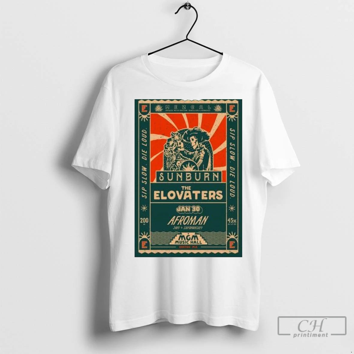 Premium The Elovaters Mgm Music Hall Boston Ma Jan 30 2026 Circle White Shirt Hoodie Sweatshirt | PurePodTees.com
