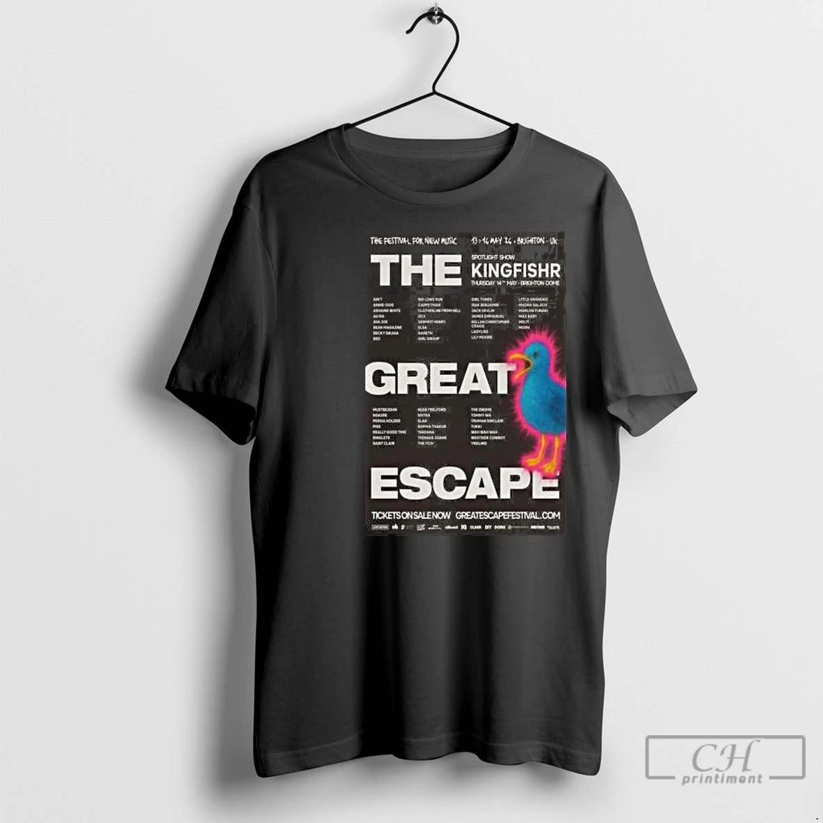 Premium The Great Escape Festival May 13 16 2026 Brighton Uk Circle Black Shirt Hoodie Sweatshirt | PurePodTees.com