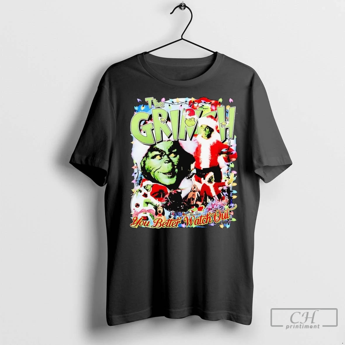 Premium The Grinch You Better Watch Out Christmas 2 Sided Shirt Hoodie Sweatshirt | PurePodTees.com