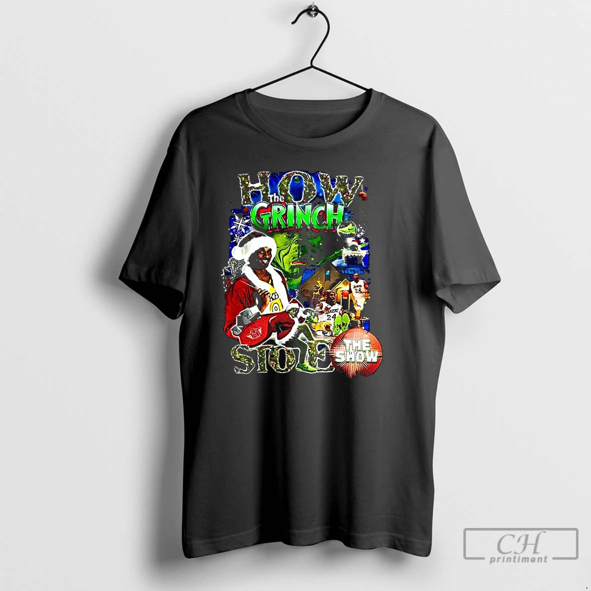 Premium The Mamba X How The Grinch Stole The Show Christmas T Shirts Hoodie Sweatshirt | PurePodTees.com
