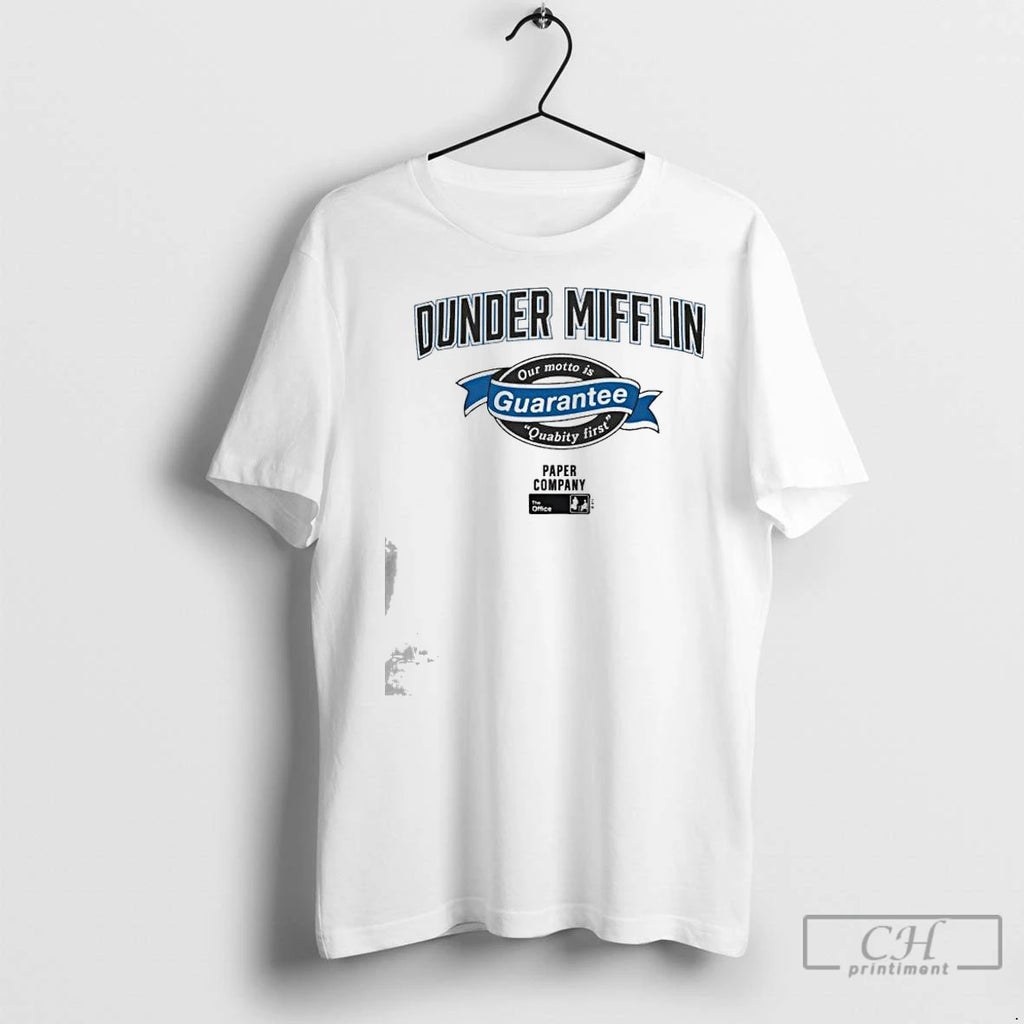 Premium The Office Dunder Ringer Dunder Mifflin Guarantee Shirt Hoodie Sweatshirt | PurePodTees.com