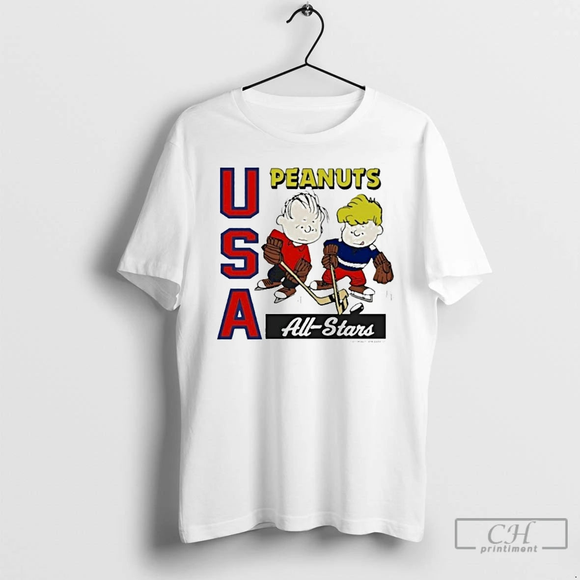 Premium The Peanuts X Usa Hockey All Stars Circle Shirt Hoodie Sweatshirt | PurePodTees.com