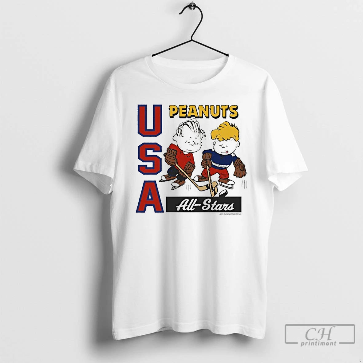 Premium The Peanuts X Usa Hockey All Stars Shirt Hoodie Sweatshirt | PurePodTees.com