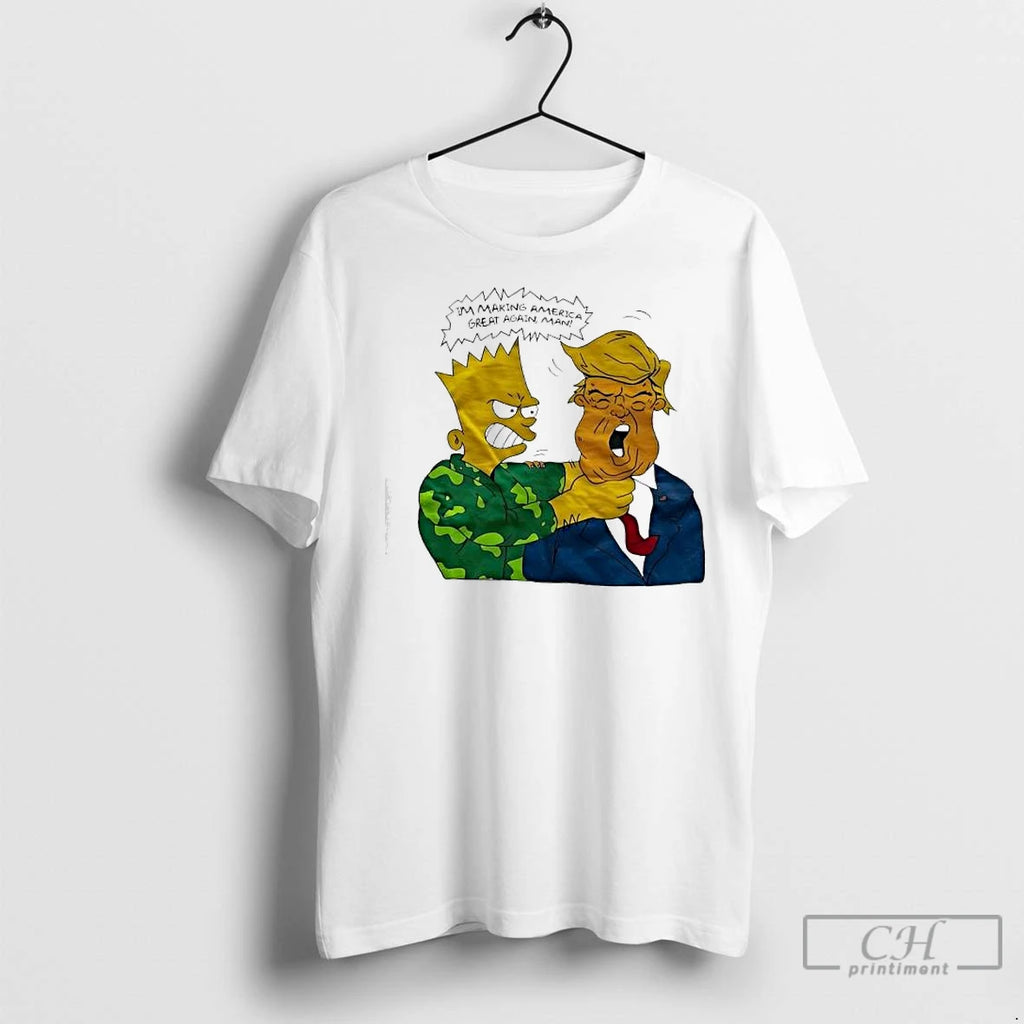 Premium The Simpsons Donald Trump Parody Im Making America Great Again Man Shirt Hoodie Sweatshirt | PurePodTees.com
