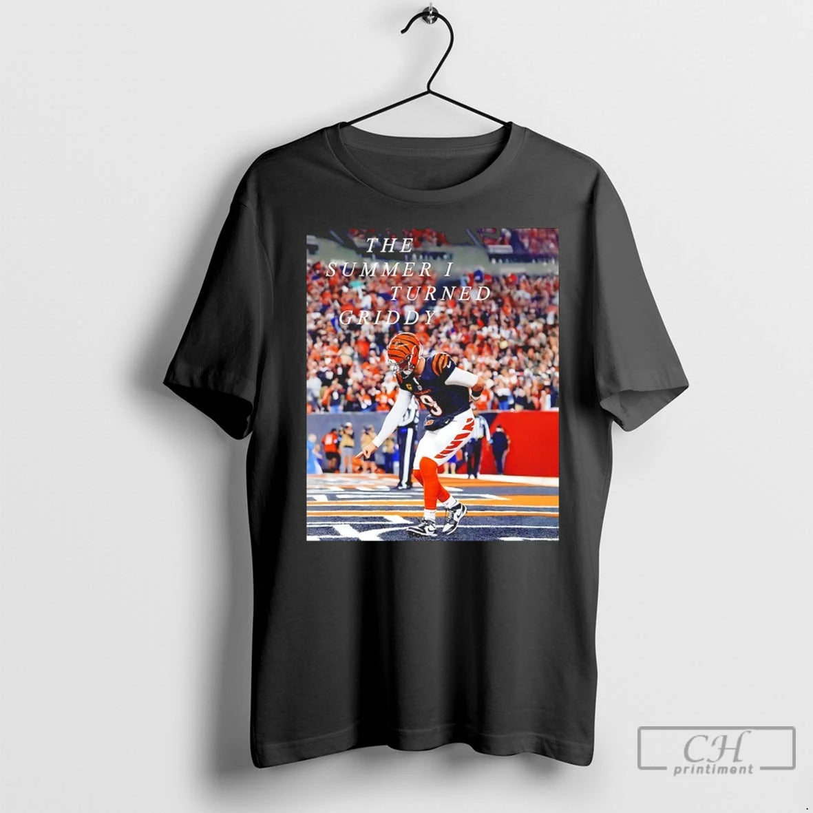 Premium The Summer I Turned Griddy Joe Burrow Cincinnatis Moment Shirt Hoodie Sweatshirt | PurePodTees.com