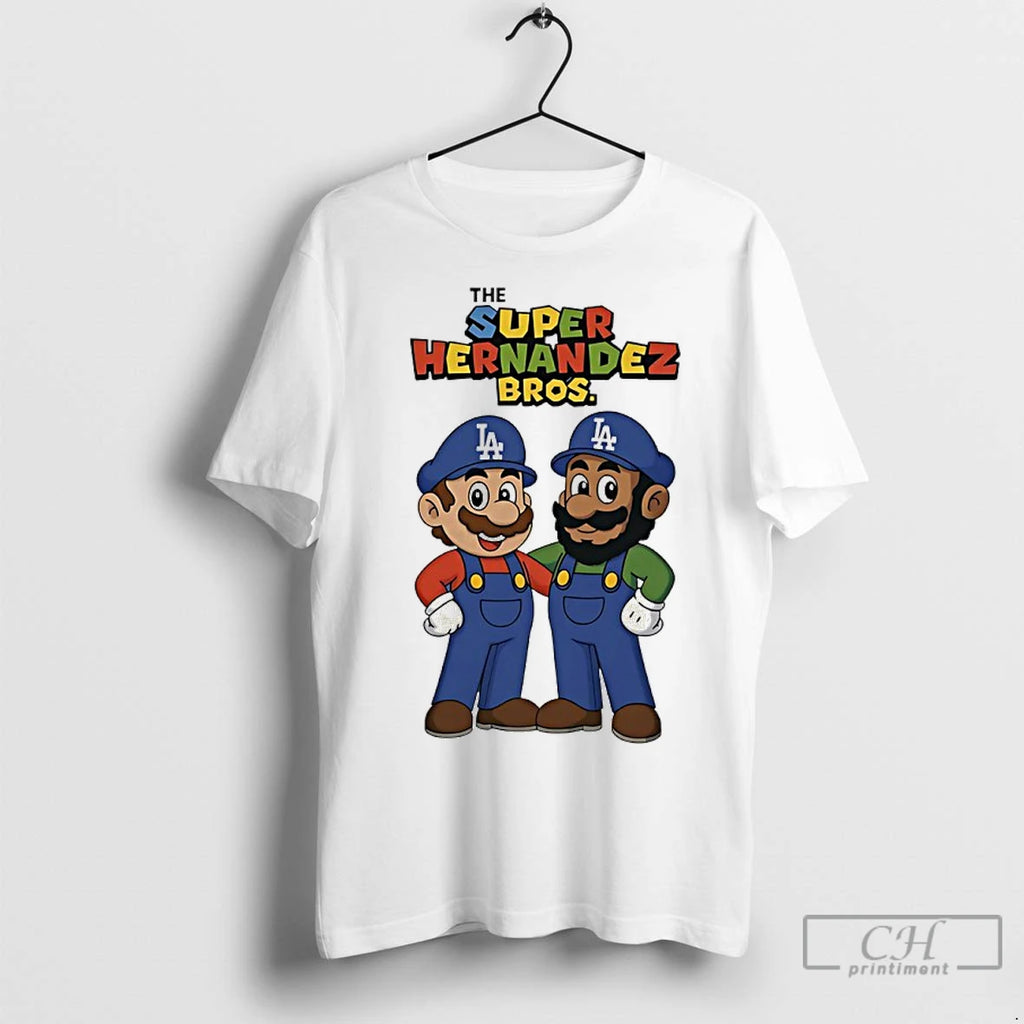 Premium The Super Hernandez Bros Kike Hernandez And Teoscar Hernandez Dodgers Shirt Hoodie Sweatshirt | PurePodTees.com