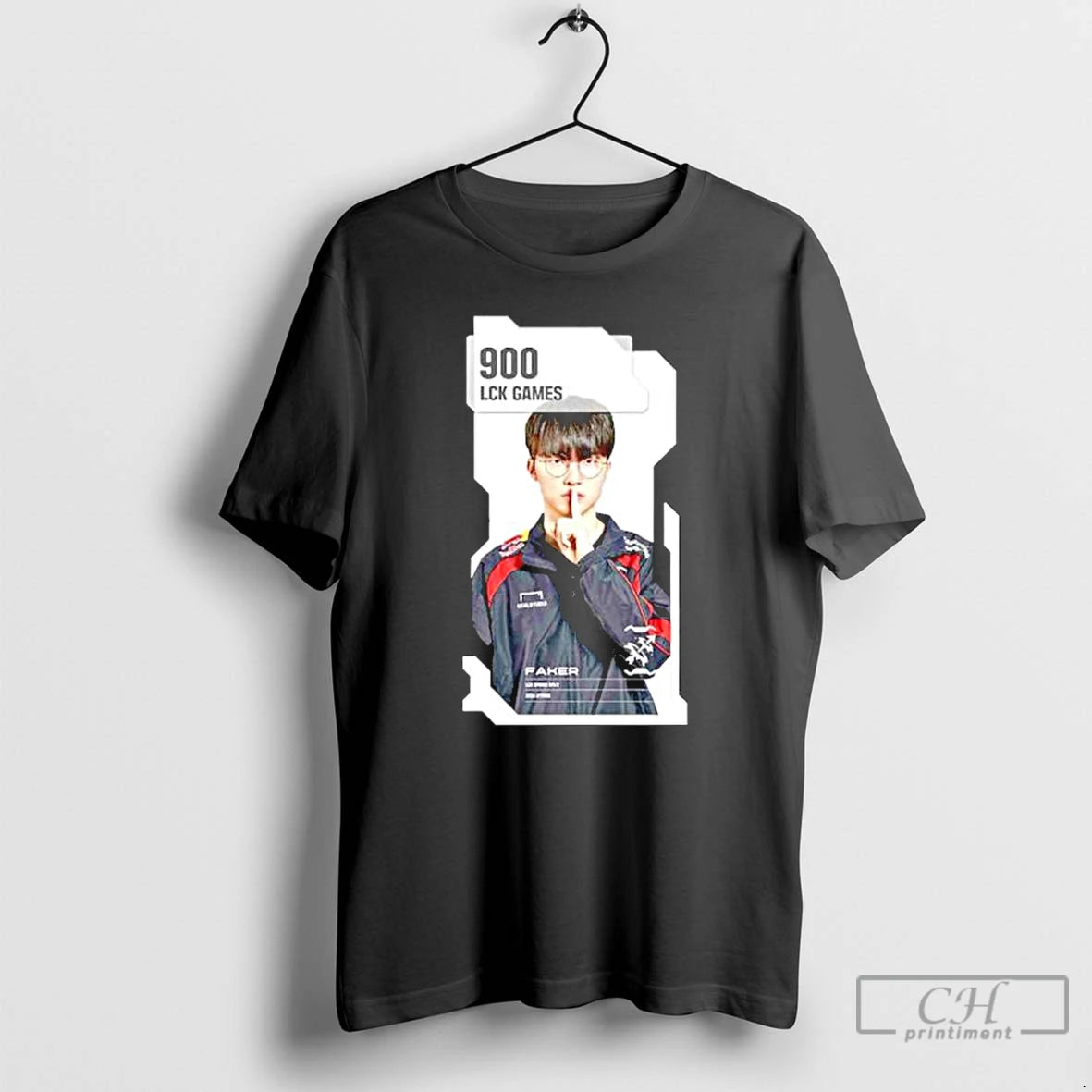 Premium The T1 Faker Close Up The Legend 900 Lck Games T Shirts Hoodie Sweatshirt | PurePodTees.com