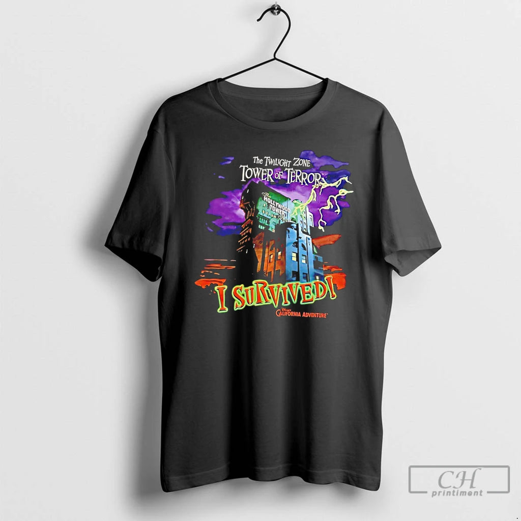 Premium The Twilight Zone Tower Of Terror I Survived Shirt Hoodie Sweatshirt | PurePodTees.com