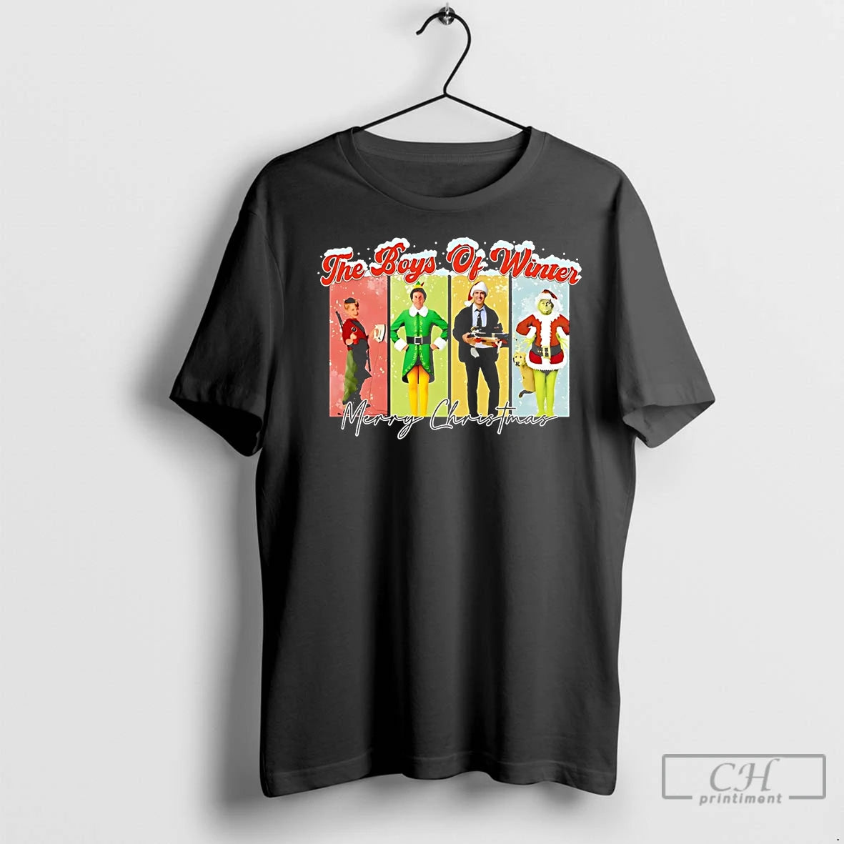 Premium The Boys Of Winter Kevin Elf Clark Griswold Grinch Merry Christmas Shirt Hoodie Sweatshirt | PurePodTees.com