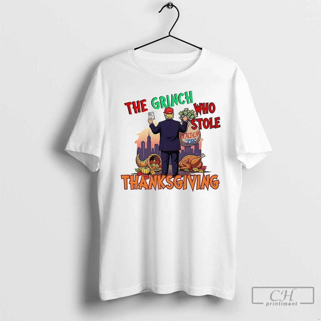 Premium The Grinch Stole Thanksgiving Trump Shirt Hoodie Sweatshirt | PurePodTees.com