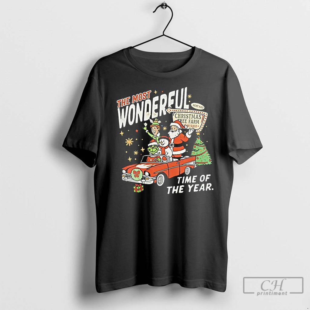 Premium The Most Wonderful Time Of The Year Christmas Tree Farm Shirt Hoodie Sweatshirt | PurePodTees.com