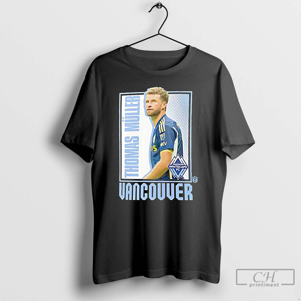 Premium Thomas Muller Card Vancouver Whitecaps Fc T Shirts Hoodie Sweatshirt | PurePodTees.com