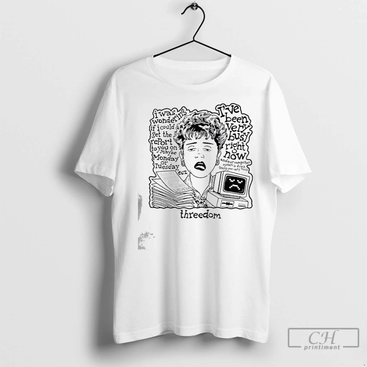 Premium Threedom Corporate Lady Shirt Hoodie Sweatshirt | PurePodTees.com