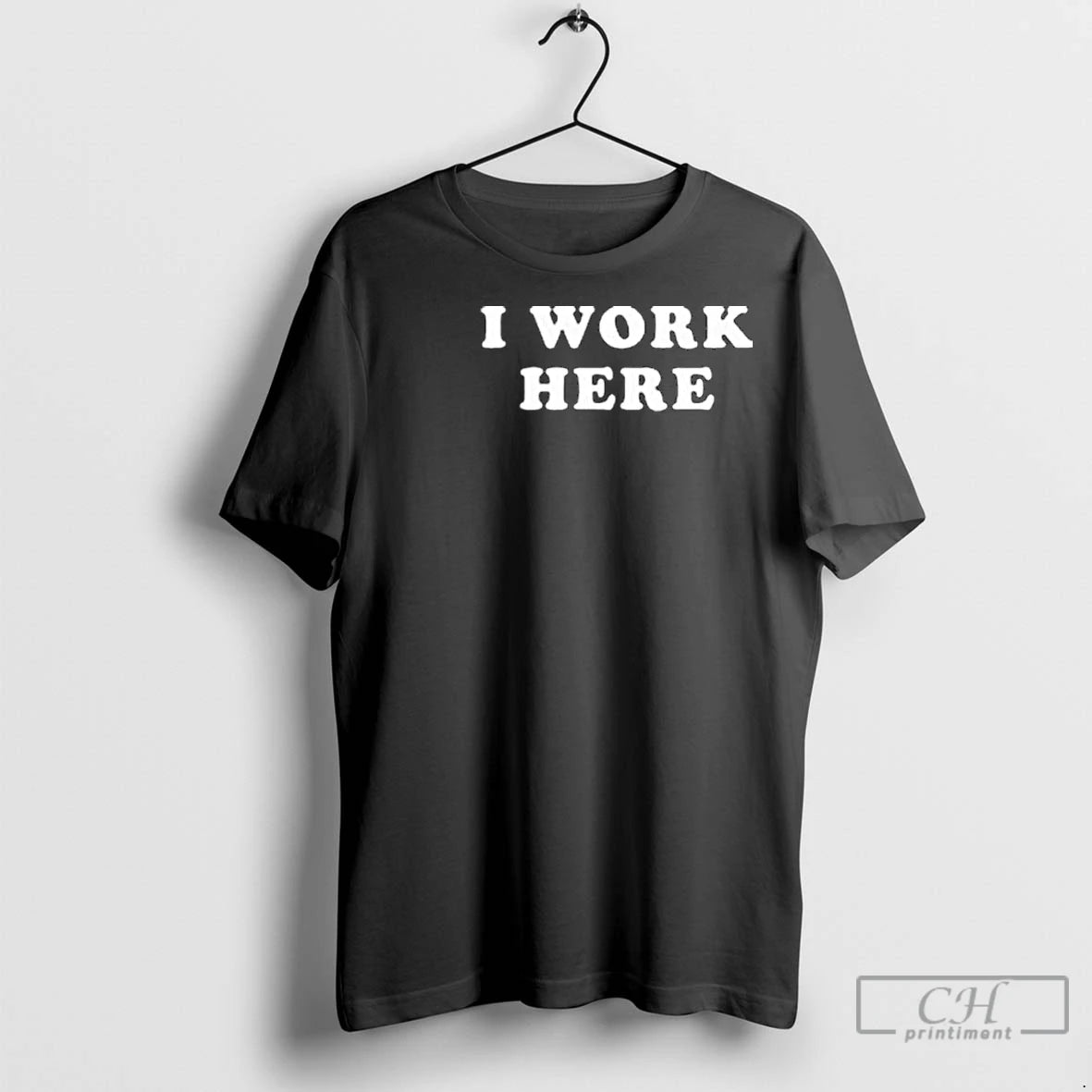 Premium Threedom I Work Here Circle Black Shirt Hoodie Sweatshirt | PurePodTees.com