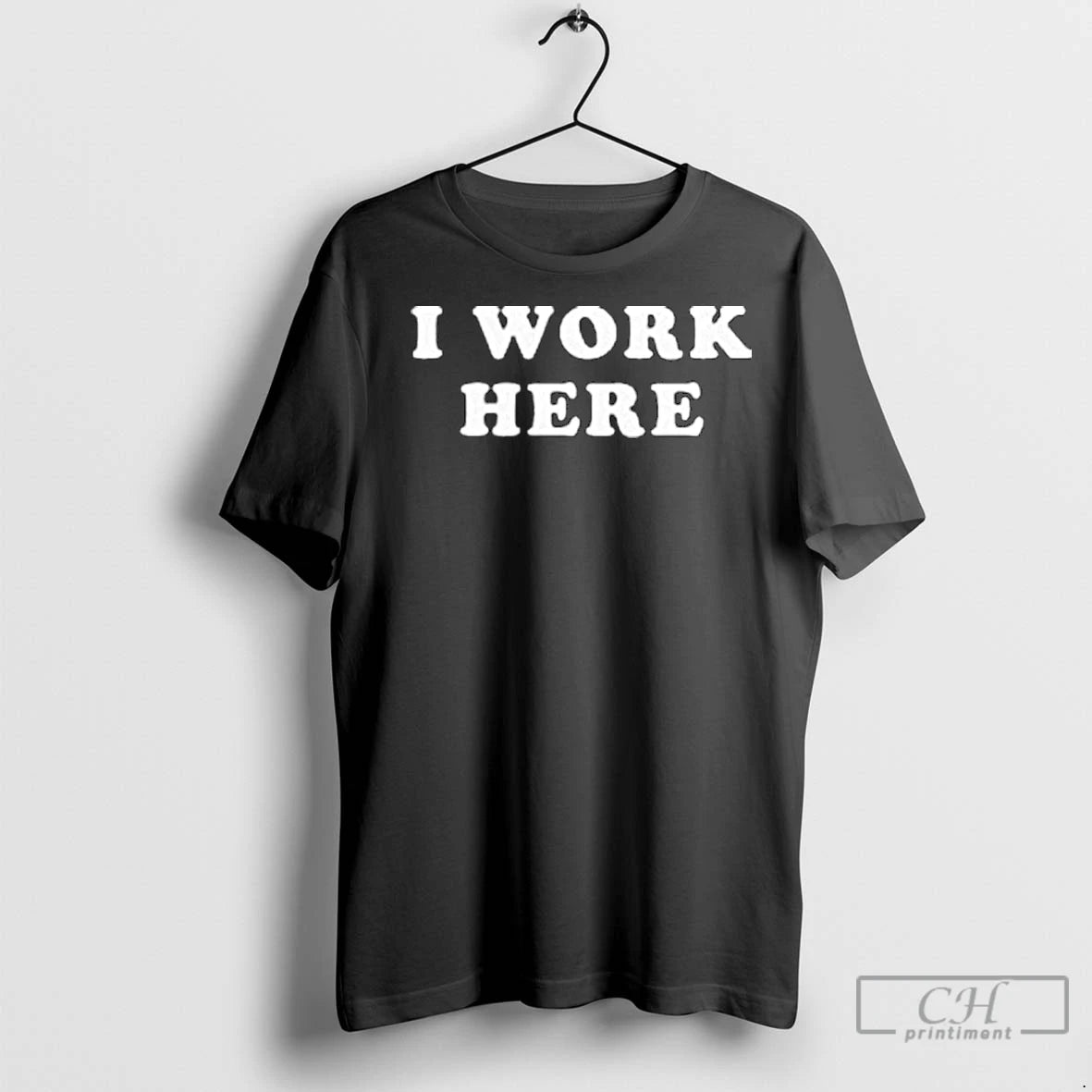 Premium Threedom I Work Here Long Sleve Shirt Hoodie Sweatshirt | PurePodTees.com