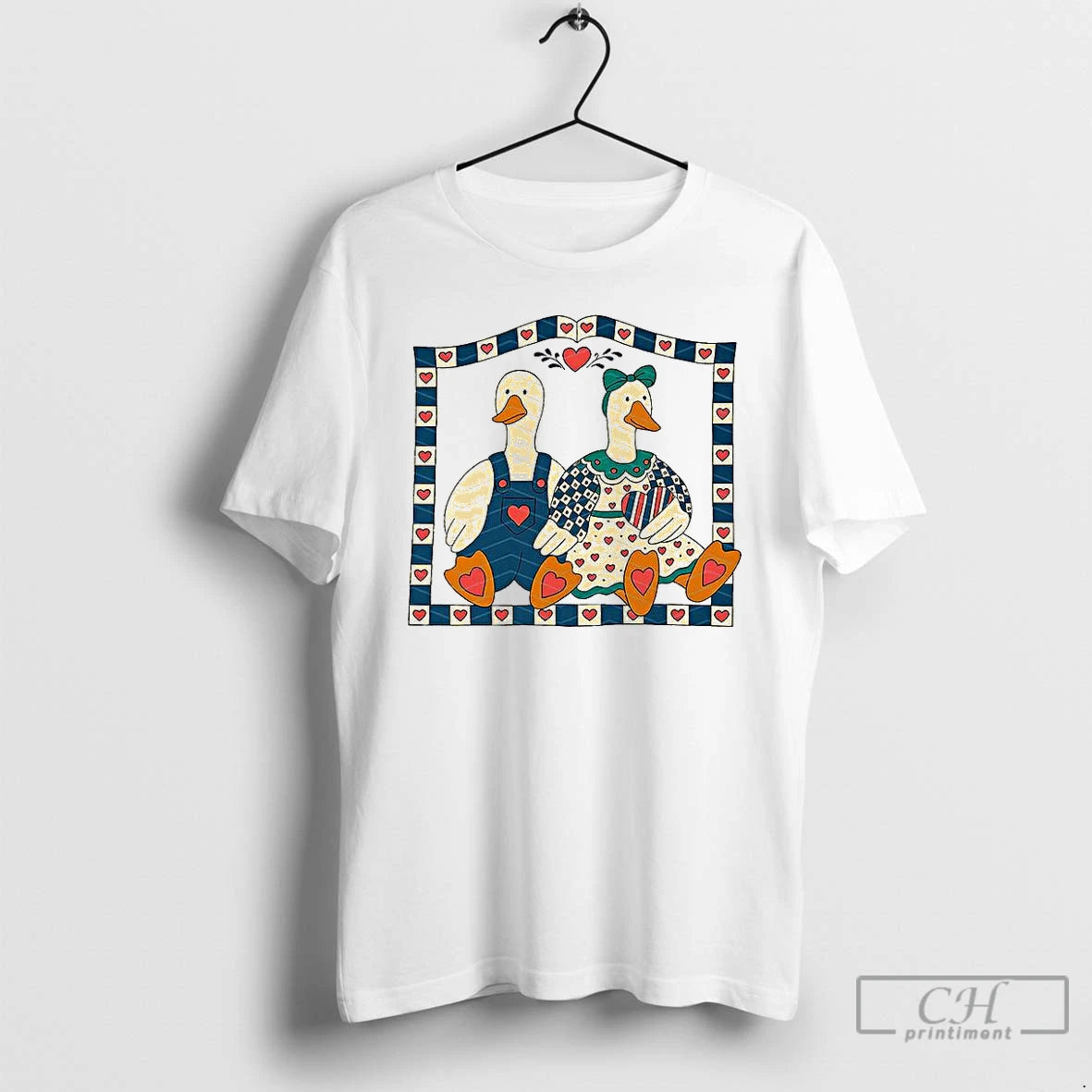 Premium Thrifty Geese Family Heart Classic T Shirts Hoodie Sweatshirt | PurePodTees.com