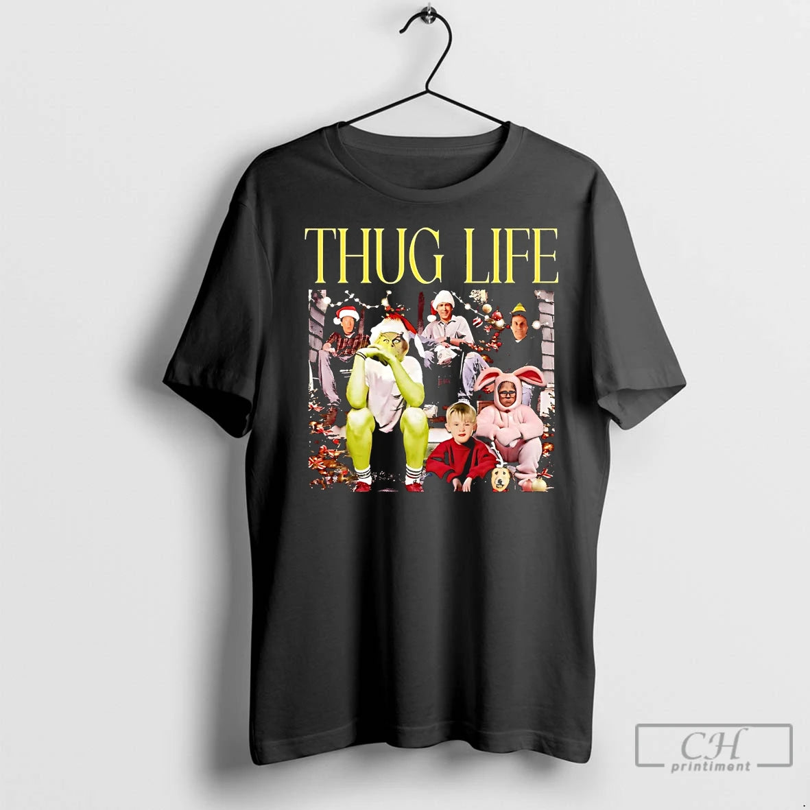 Premium Thug Life Christmas Gang Shirt Hoodie Sweatshirt | PurePodTees.com