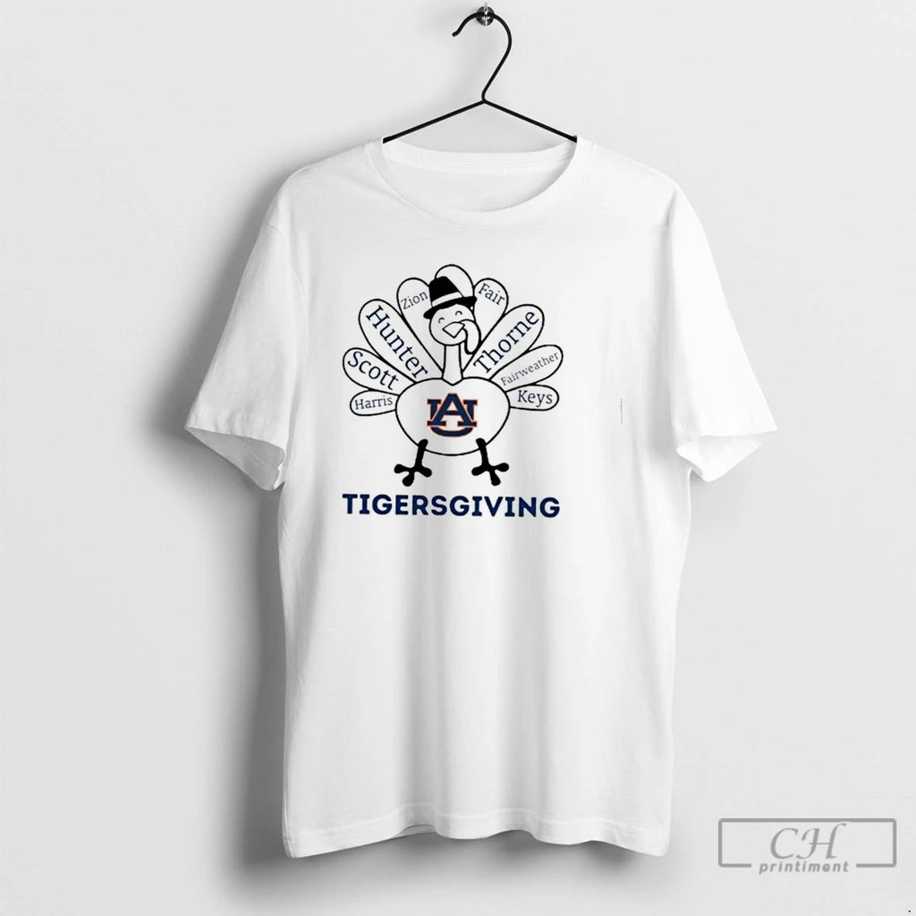 Premium Tigersgiving Auburn Tigers X Thanksgiving T Shirts Hoodie Sweatshirt | PurePodTees.com