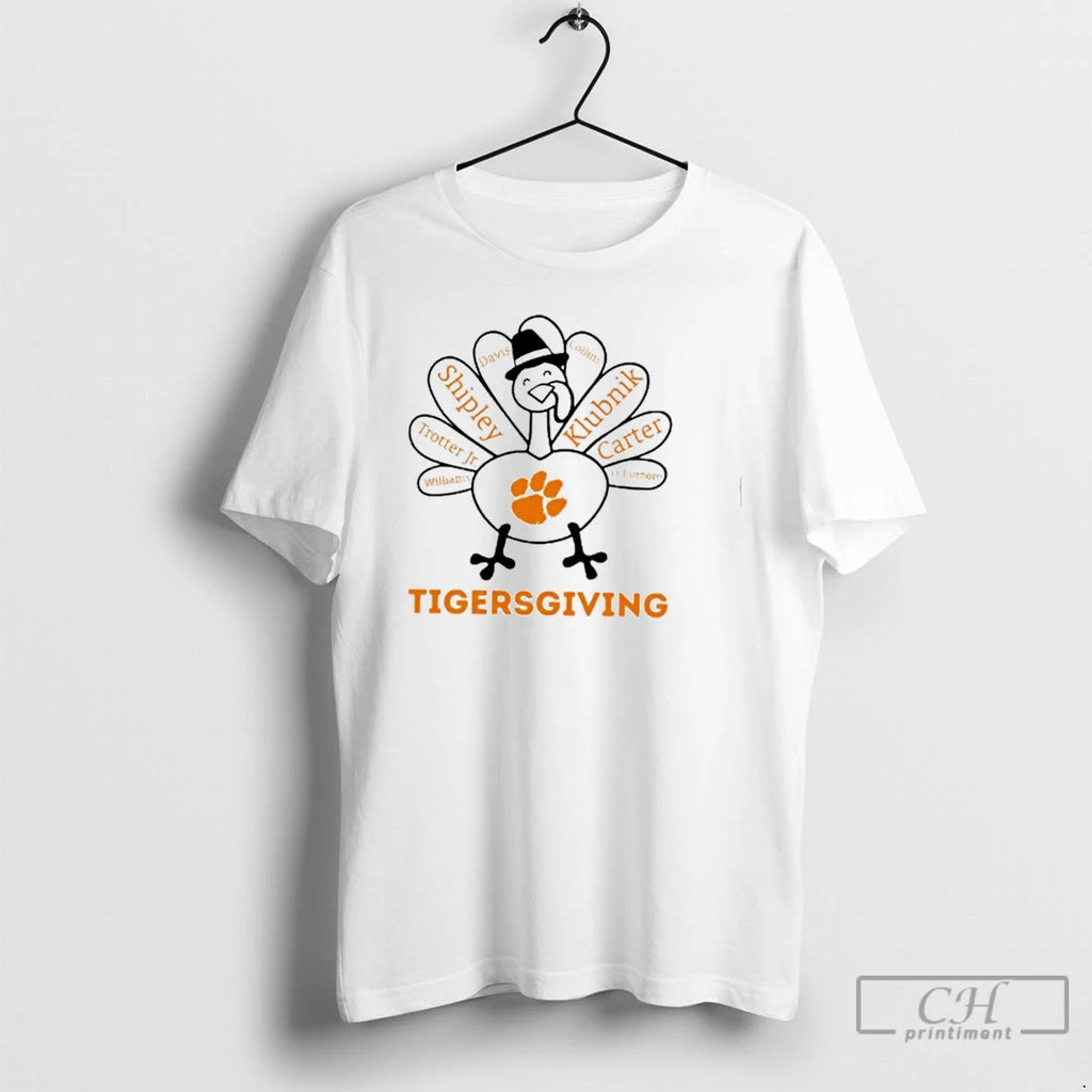 Premium Tigersgiving Clemson Tigers X Thanksgiving T Shirts Hoodie Sweatshirt | PurePodTees.com