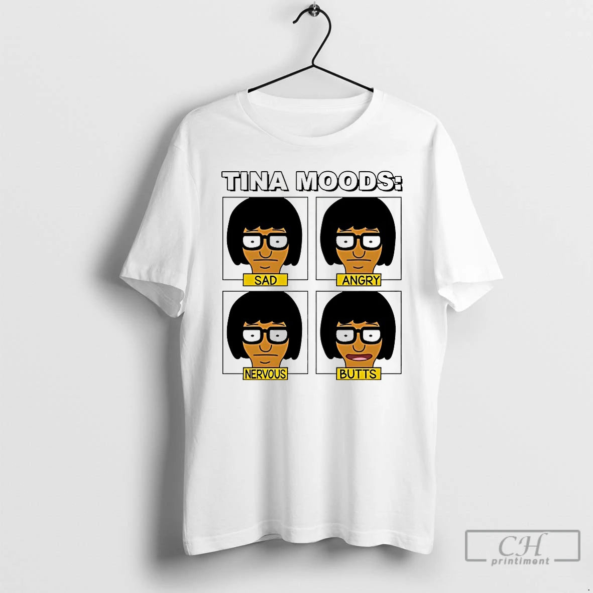 Premium Tina Moods Sad Angry Nervous Butts Shirt Hoodie Sweatshirt | PurePodTees.com