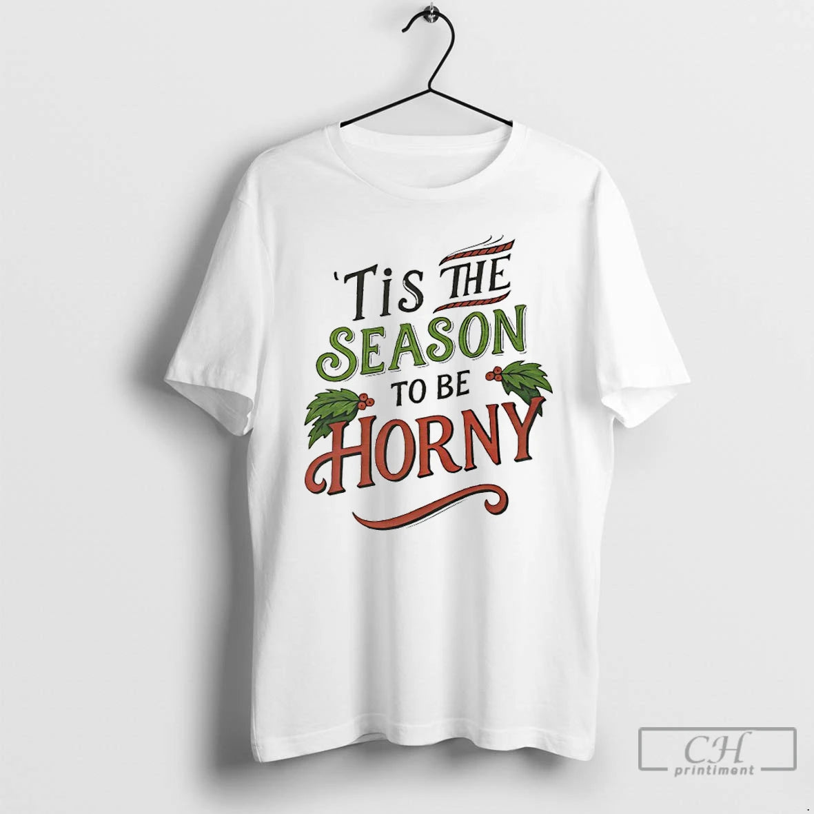 Premium Tis The Season To Horny Christmas Ugly T Shirts Hoodie Sweatshirt | PurePodTees.com
