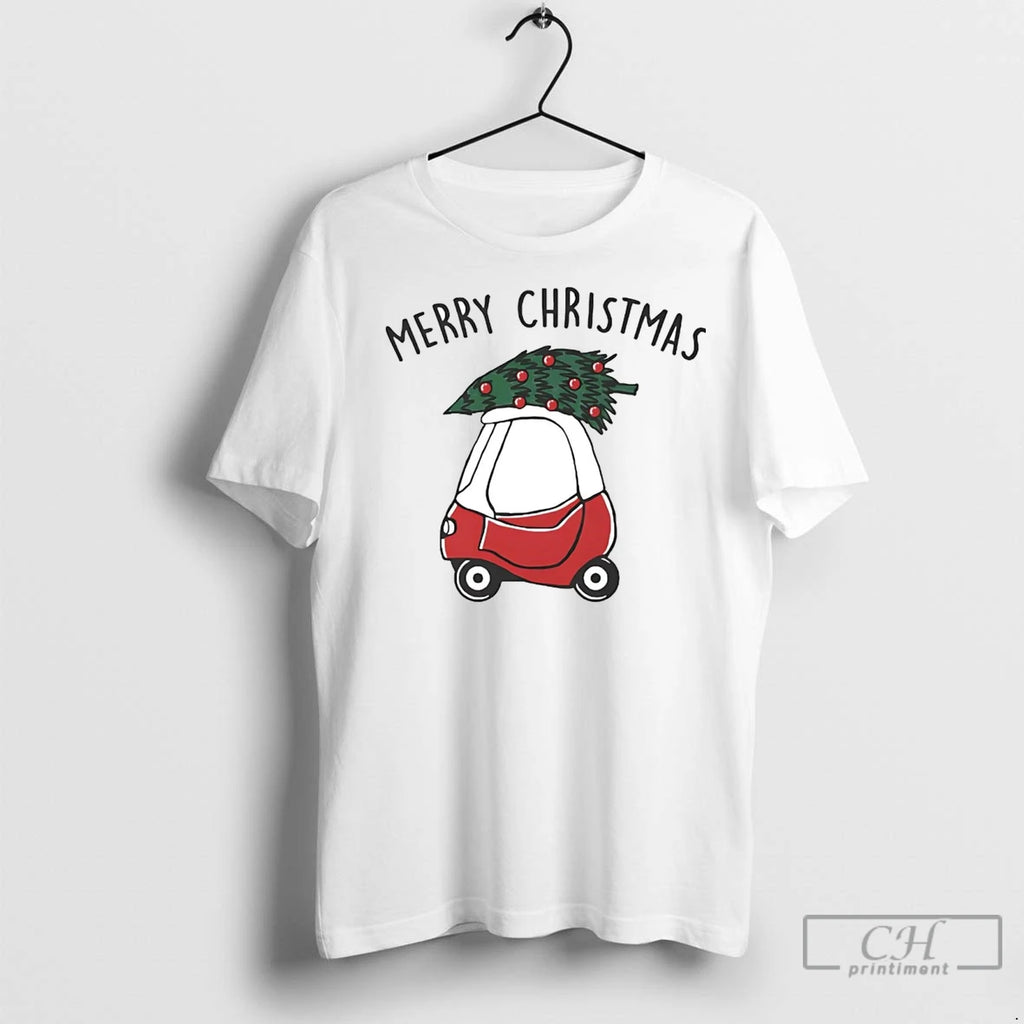 Premium Toddler Car Merry Christmas Shirt Hoodie Sweatshirt | PurePodTees.com