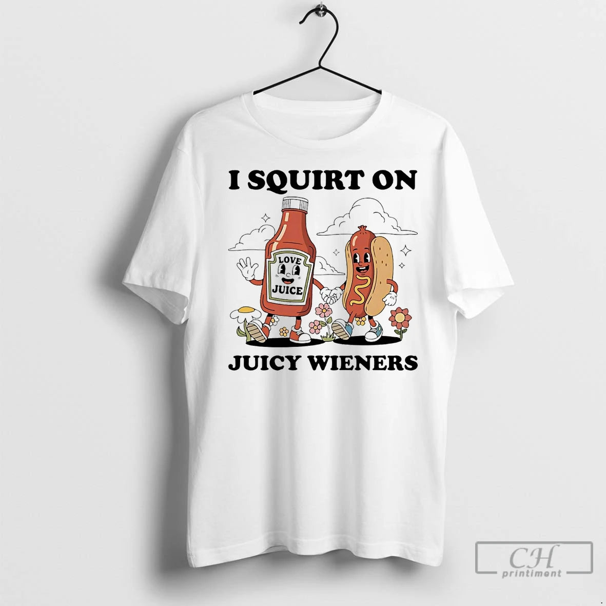 Premium Tomato Ketchup I Squirt On Juicy Wieners Shirt Hoodie Sweatshirt | PurePodTees.com