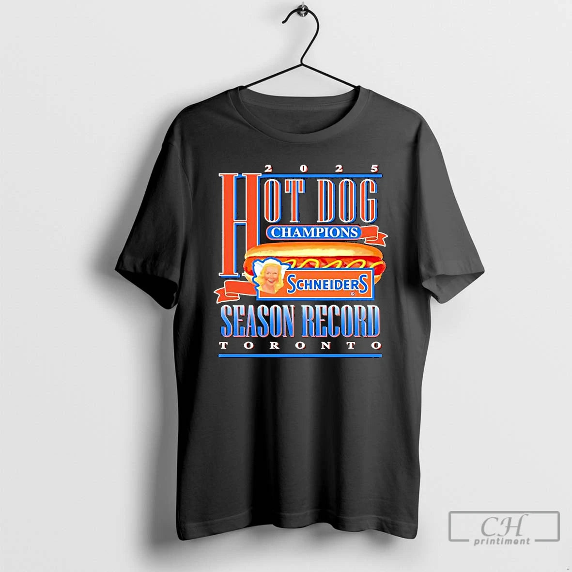 Premium Toronto Blue Jays Hot Dog Champions Season Record 2025 T Shirts Hoodie Sweatshirt | PurePodTees.com