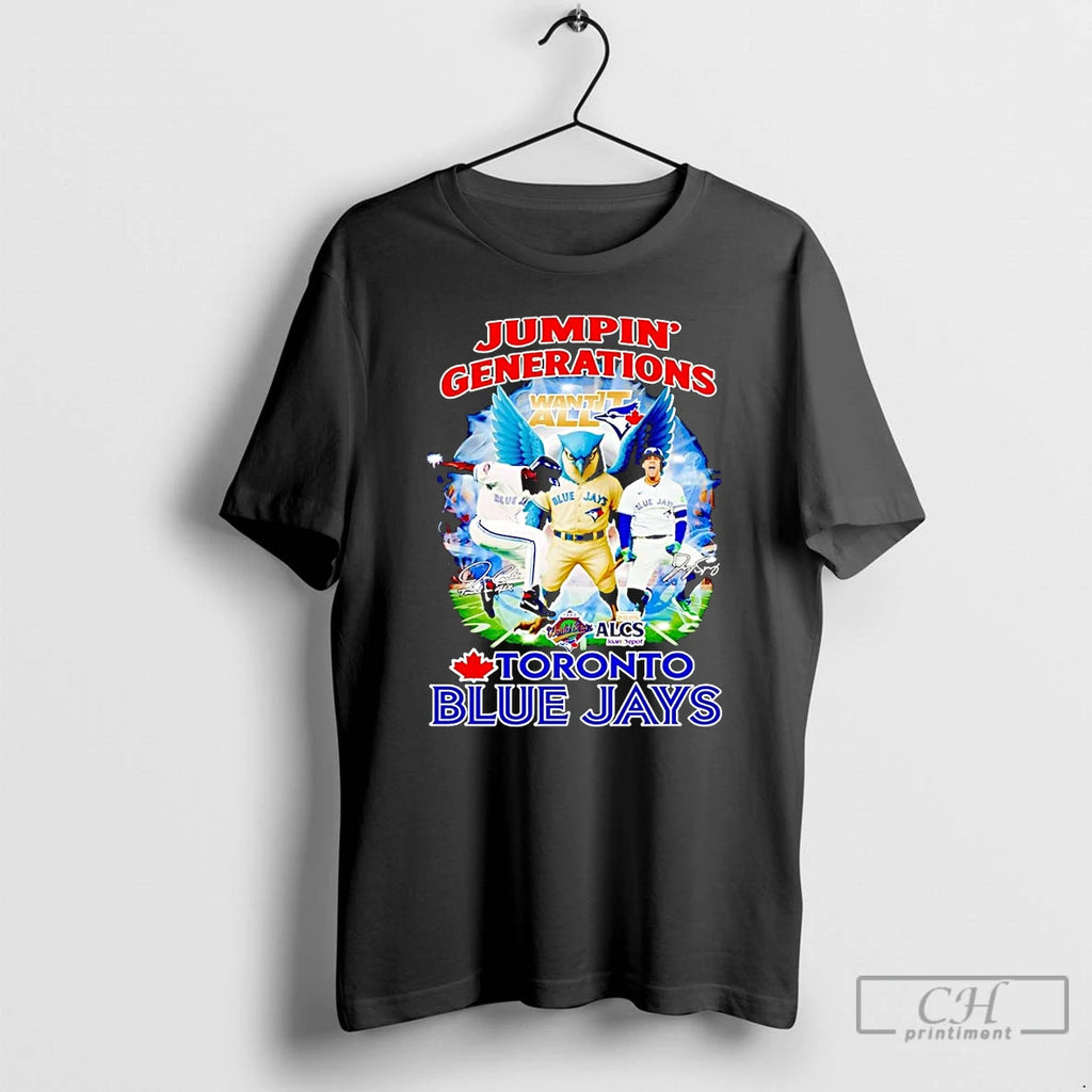 Premium Toronto Blue Jays Jumpin Generations T Shirts Hoodie Sweatshirt | PurePodTees.com