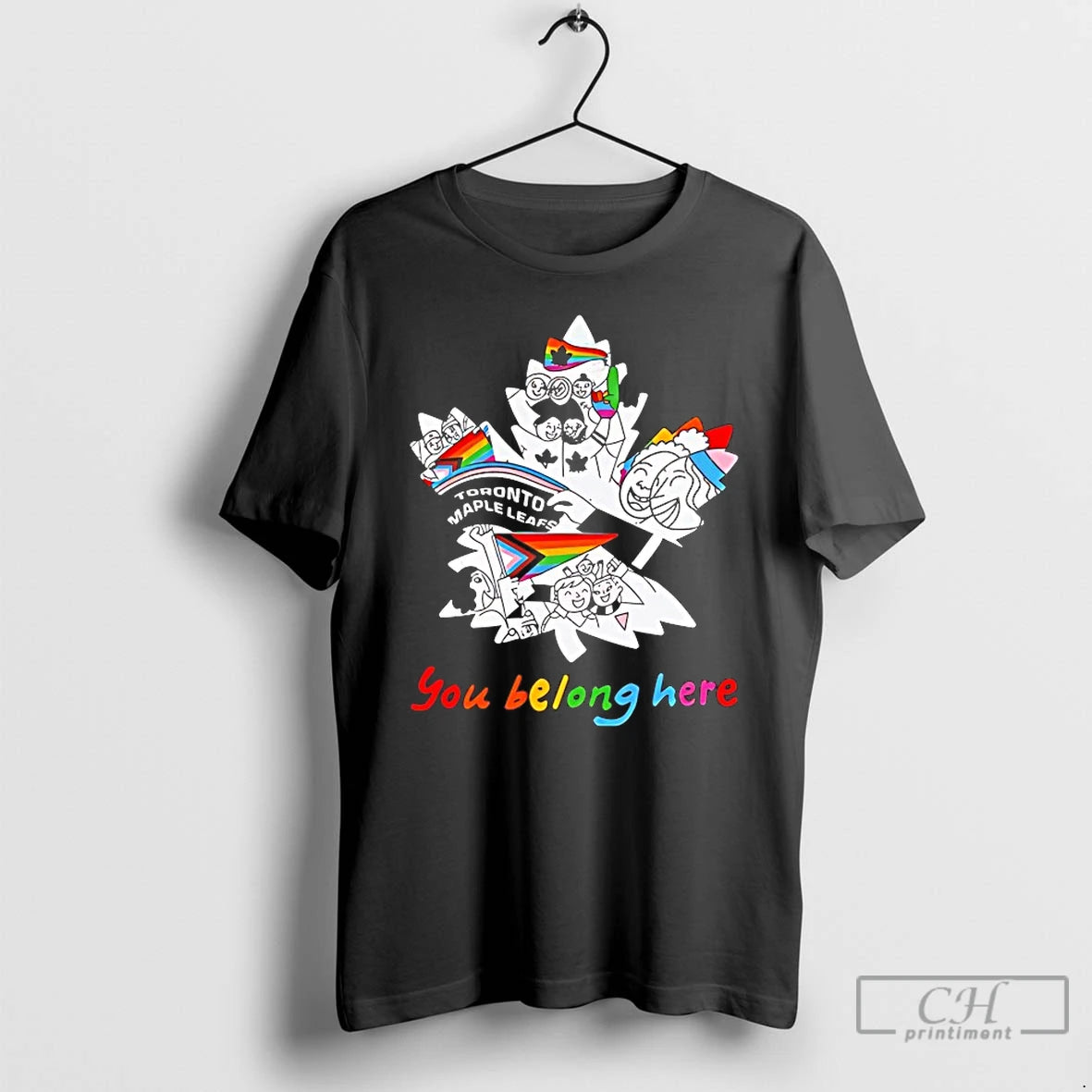 Premium Toronto Maple Leafs Pride You Belong Here Shirt Hoodie Sweatshirt | PurePodTees.com