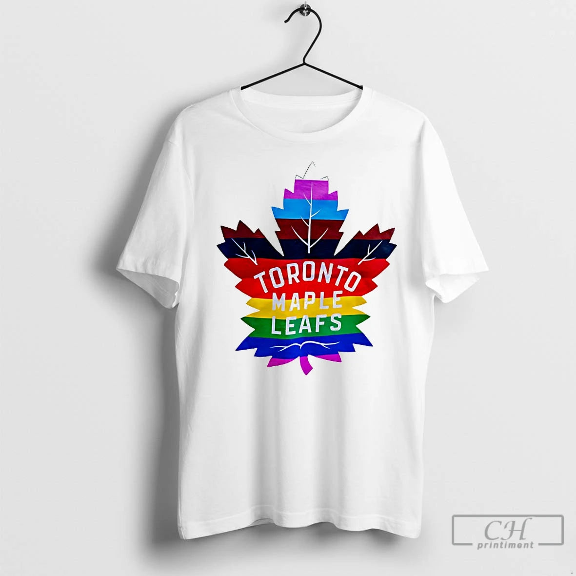 Premium Toronto Maple Leafs Rainbow Pride Logo Shirt Hoodie Sweatshirt | PurePodTees.com