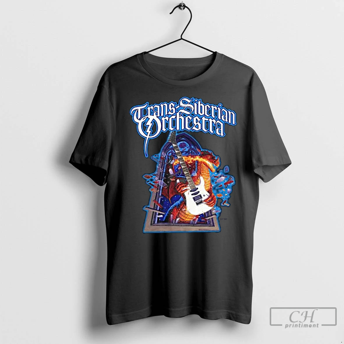 Premium Trans Siberian Orchestra Dragon Guitar 2025 Itin Long Sleve Shirt Hoodie Sweatshirt | PurePodTees.com